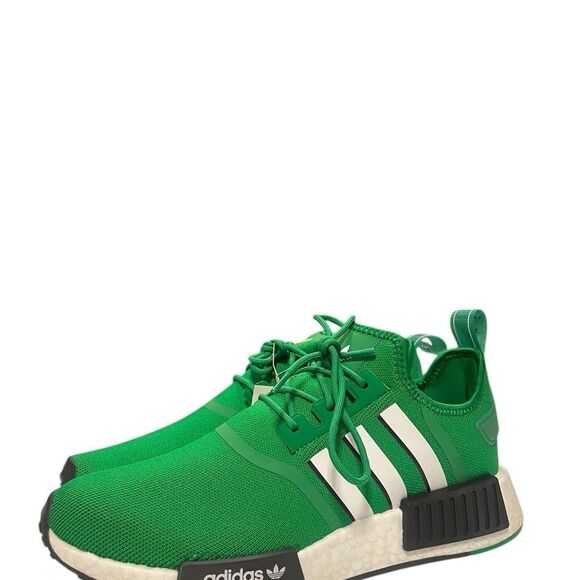 Adidas NMD R1 Men’s Casual Running Shoe Green White Black Sneaker Gym Trainer - Picture 6 of 9